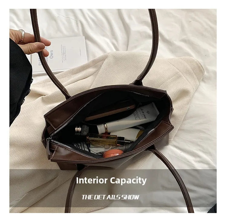 Urban Simple Sle Handbag Single oulder Bag Underarm Casual Bag Summer Trendy  Large Bag Tote Bag Your Shop Mania