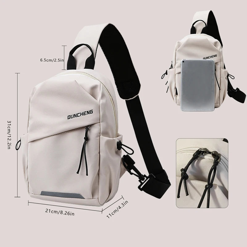 Crossbody Bag Men's Single Shoulder Small Backpack Chest Bag Women's Cycling Sports Mountain Climbing Boys Tablet Lightweight Mo Your Shop Mania