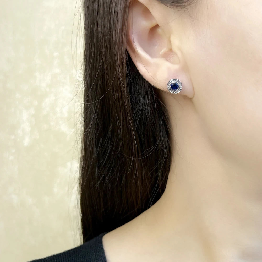 Light of Luna Blue Ear Studs Earring,Europe Style Fashion Jewerly For Women Gift In 925 Sterling Silver Your Shop Mania