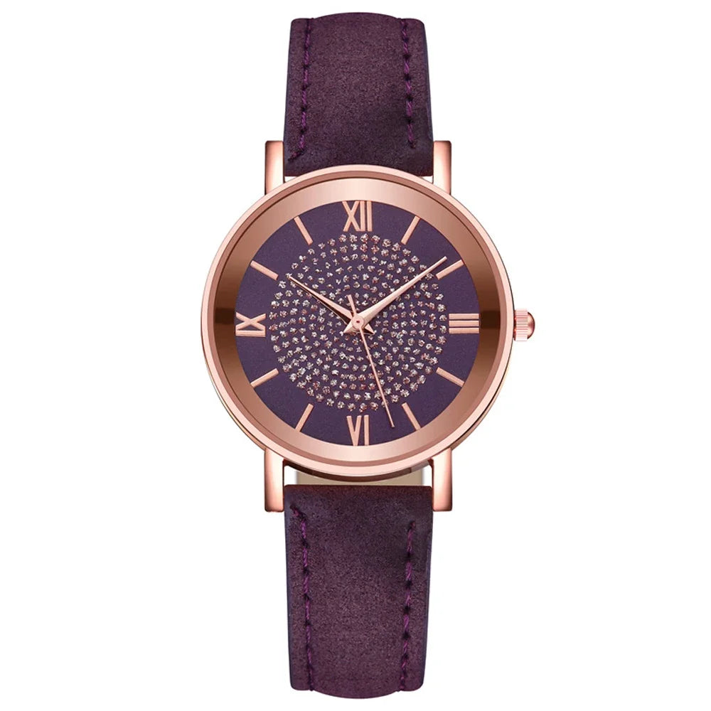 2025 New Women Watch Luxury Female Quartz Wristwatch Leather Belt Dial Casual Fashion Bracelet Ladies Girls Clock Gifts Your Shop Mania