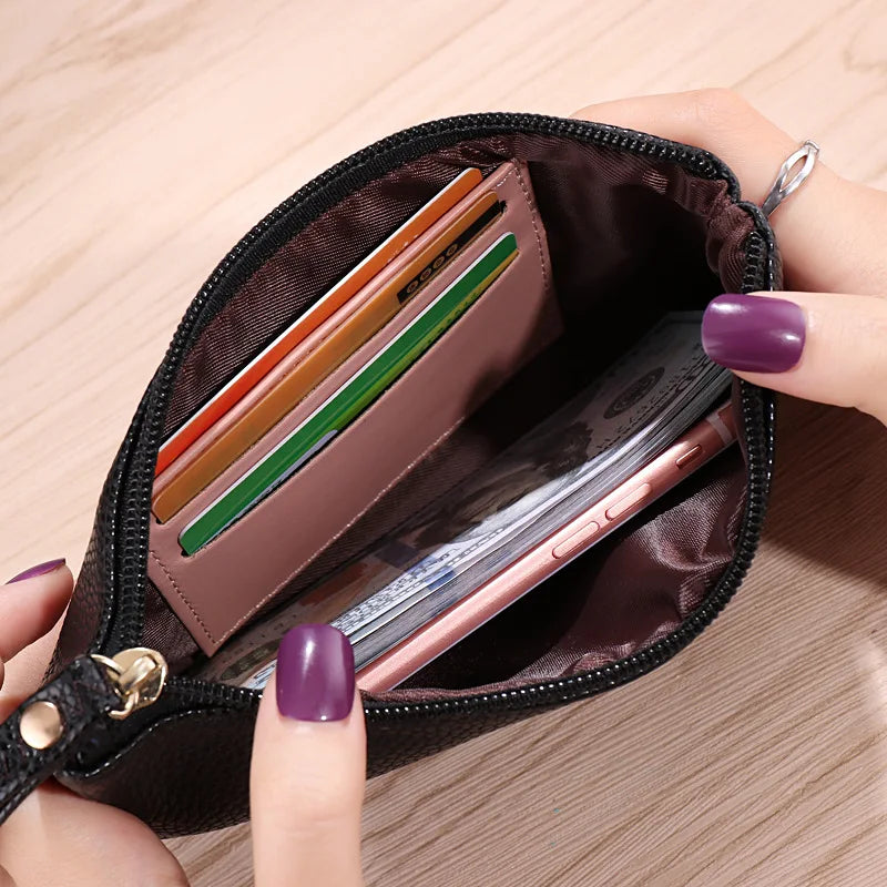 2025 Euro American Style 5.5in Phone Wallet - Zipper Clutch Purse Women's Fashion Card Holder Crossbody Bag Your Shop Mania