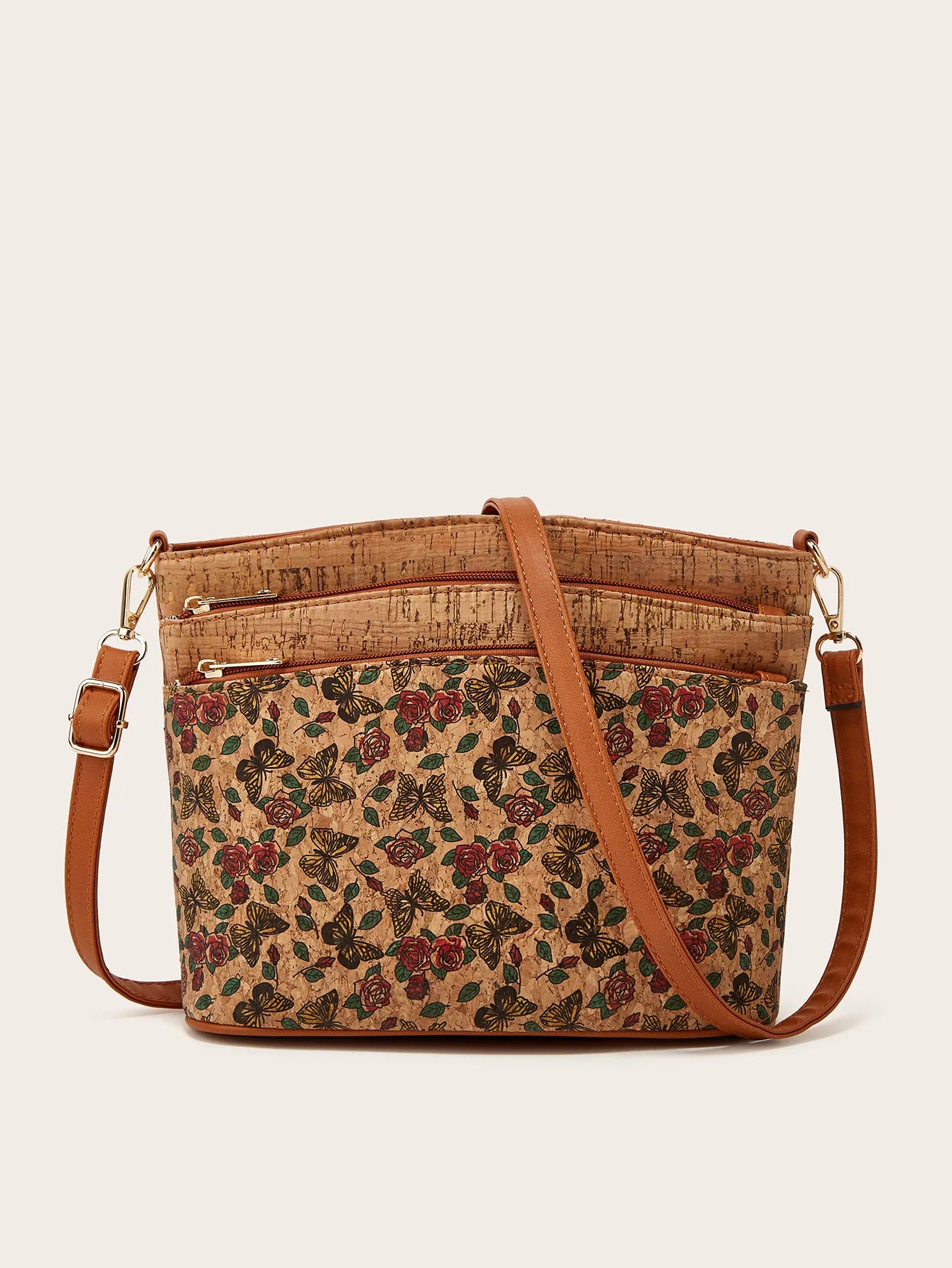 2025 New Women's Bag Retro Shoulder Crossbody Bag Fashion Personalized Print Zipper Small Square Bag Vertical Square Bag Your Shop Mania
