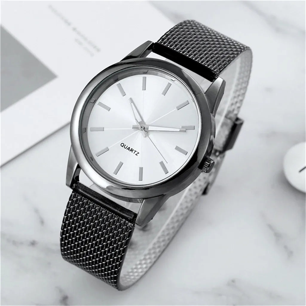 Fashion Sliver Women's Watches Luxury Metal Analog Quartz Wristwatch Mesh Belt Simple Elegant Ladies Watch Clock Reloj De Mujer Your Shop Mania