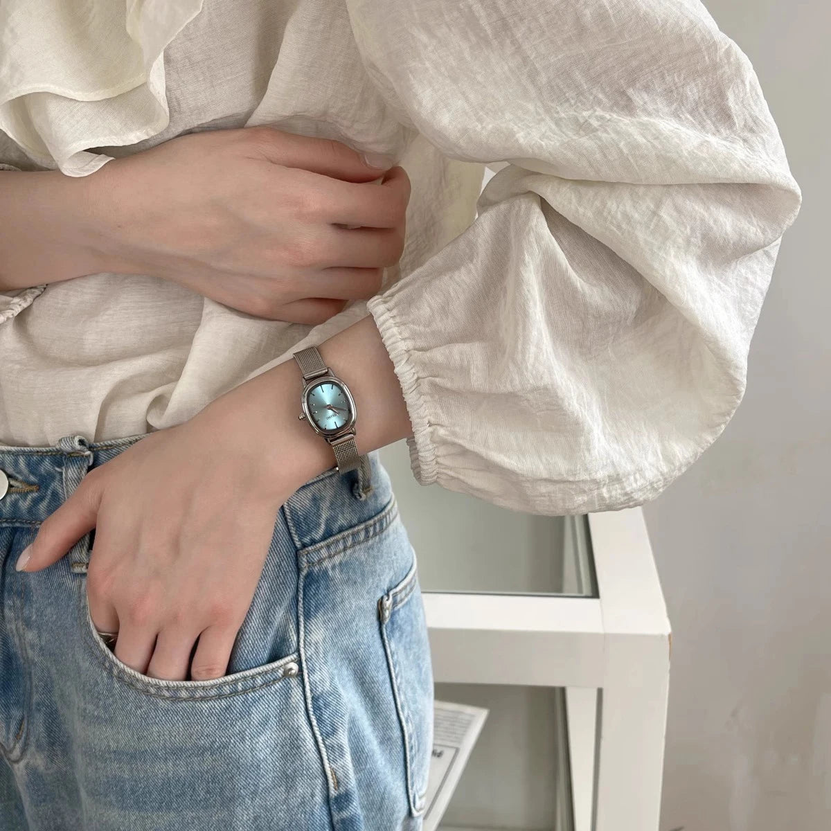 New Elliptic Watch Women Retro Fashion Ladies Quartz Wrist Watch Student Simplified Net Belt Watch Relojes Para Mujer Montre Your Shop Mania