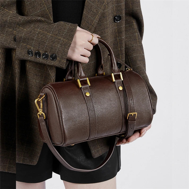 fashion  Genuine Leather Small Shoulder Crossbody Bags For Women 2025 Trend Designer Pillow Tote Ladies Handbags Your Shop Mania