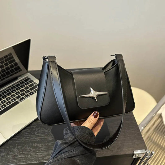 Vintage PU Leather Shoulder Bags for Women Daily Ladies Underarm Bag Classic Y2K Small Purse Luxury Brand Female Handbags 2025 Your Shop Mania
