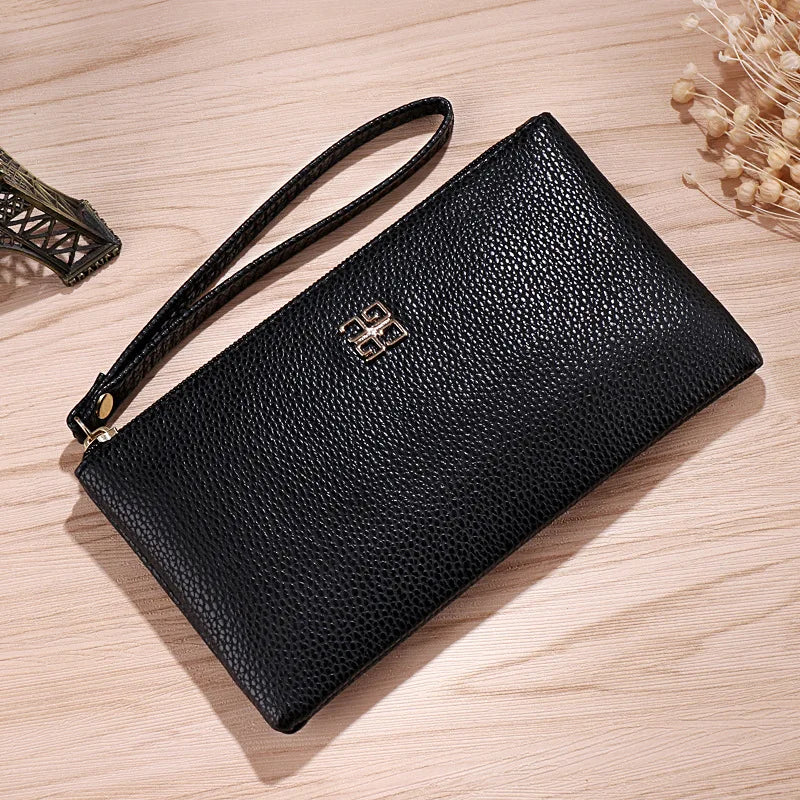2025 Euro American Style 5.5in Phone Wallet - Zipper Clutch Purse Women's Fashion Card Holder Crossbody Bag Your Shop Mania
