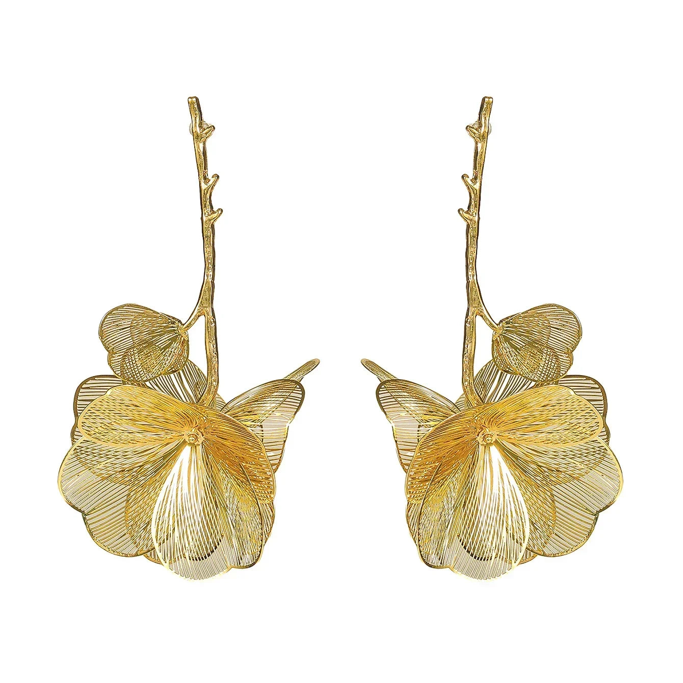 Flower Design Drop Earrings  Luxury Tassel Earrings for Women Prom Party Wedding Jewelry Accessories Your Shop Mania