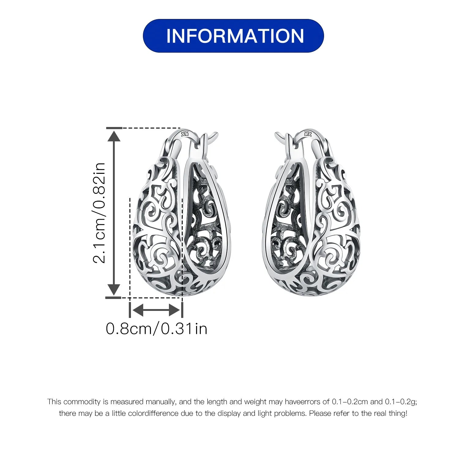 925 Sterling Silver Vintage Vine Series Earring Jewelry Versatile Hoop Earrings For Women Jewelry Fine Birthday Party Gifts Your Shop Mania