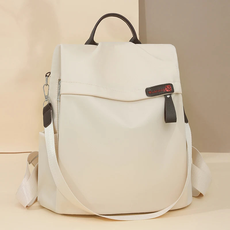 2025 New Fashion Women Anti-Theft Nylon Backpack Large Capacity Lightweight Travel Handbag Casual Shoulder Bag for Work College Your Shop Mania