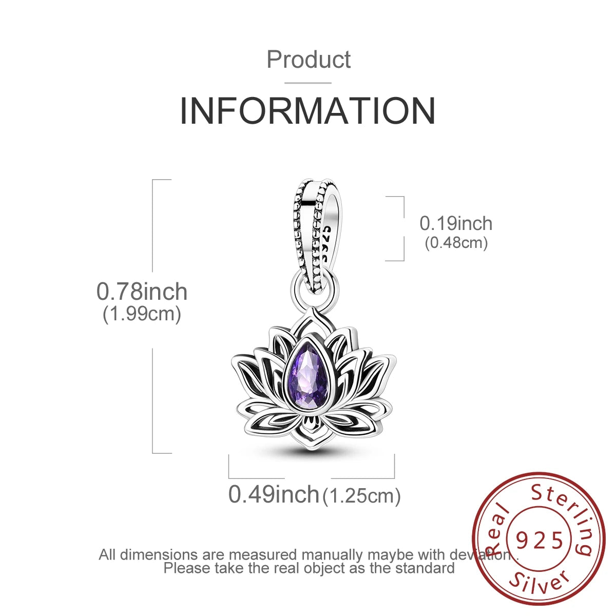 Lotus flower 925 Sterling Silver Originales Charm Pendant Fit Bracelet Charm DIY Woman Jewelry Your Shop Mania