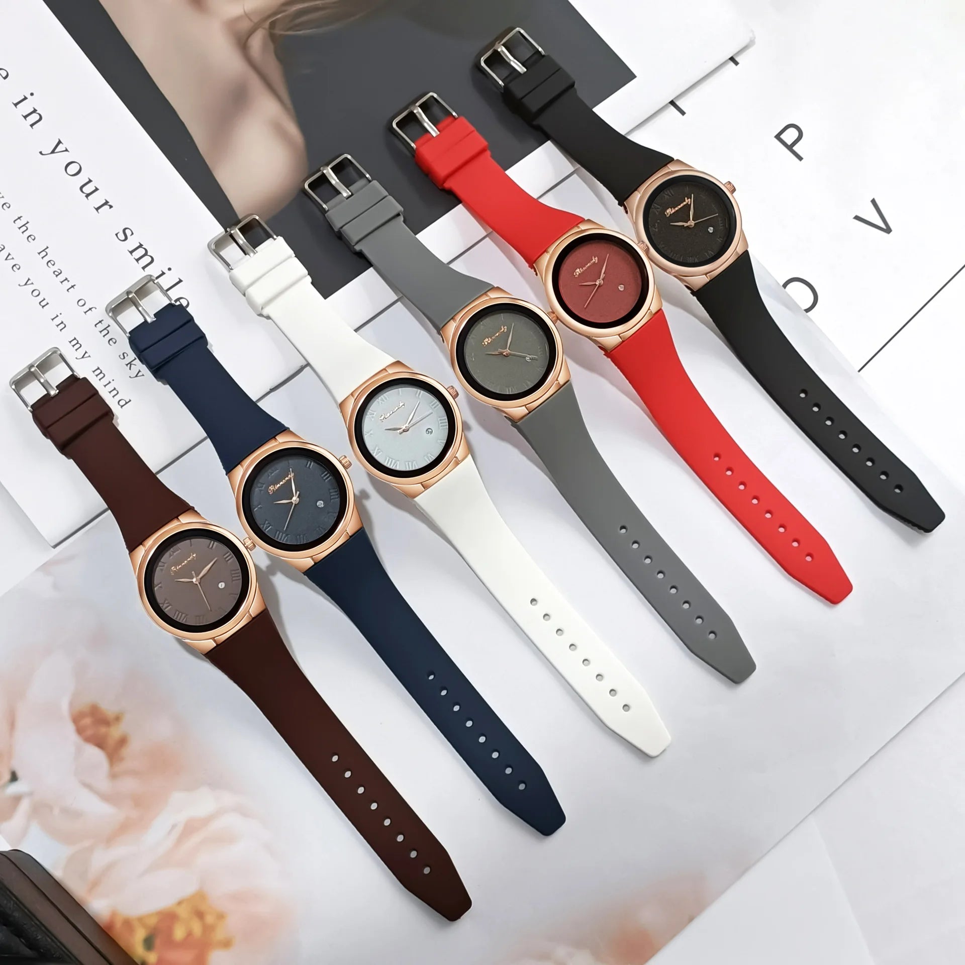 Fashion Watches Women Quartz Watch Sports Silicone Strap Ladies Wristwatches Calendar Clock Gift Relogios Feminino Montre Femmes Your Shop Mania