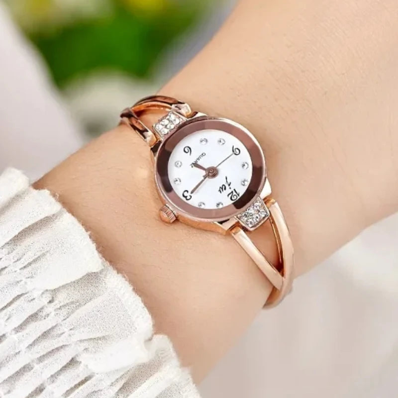 Luxury Simple Quartz Wristwatch Small Round Dial 3 Colour Ladies Women Watches Brand Casual Quartz Watch Relogio Feminino Clock Your Shop Mania