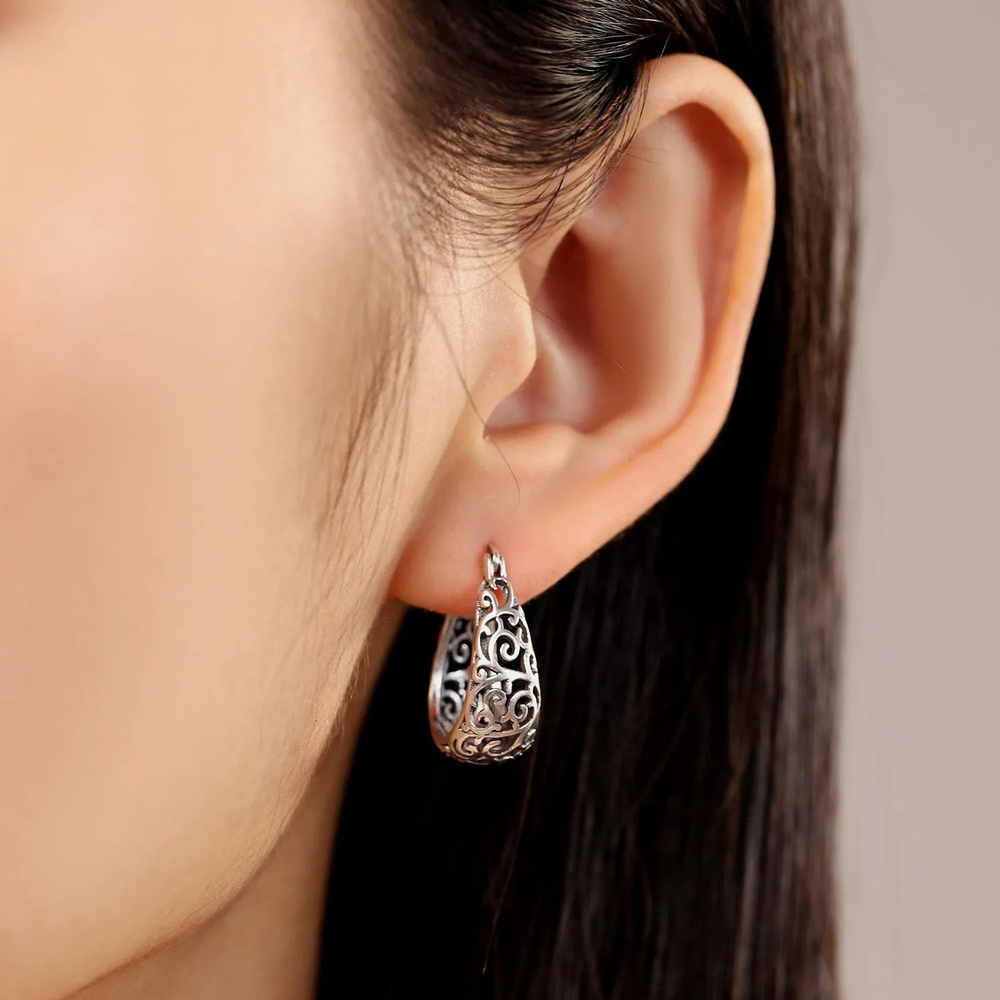 925 Sterling Silver Vintage Vine Series Earring Jewelry Versatile Hoop Earrings For Women Jewelry Fine Birthday Party Gifts Your Shop Mania