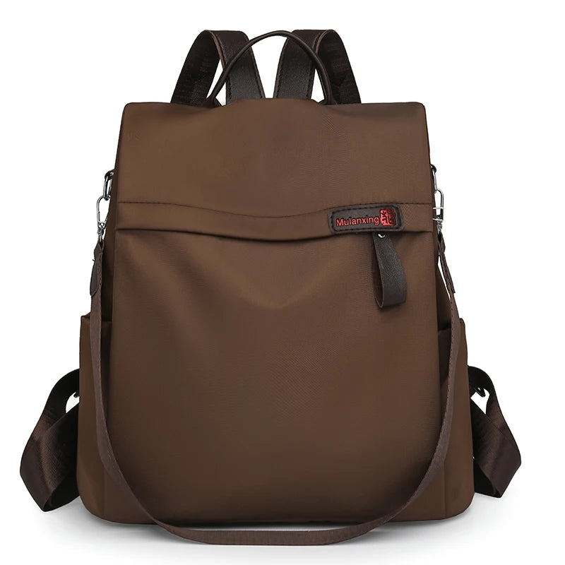 2025 New Fashion Women Anti-Theft Nylon Backpack Large Capacity Lightweight Travel Handbag Casual Shoulder Bag for Work College Your Shop Mania
