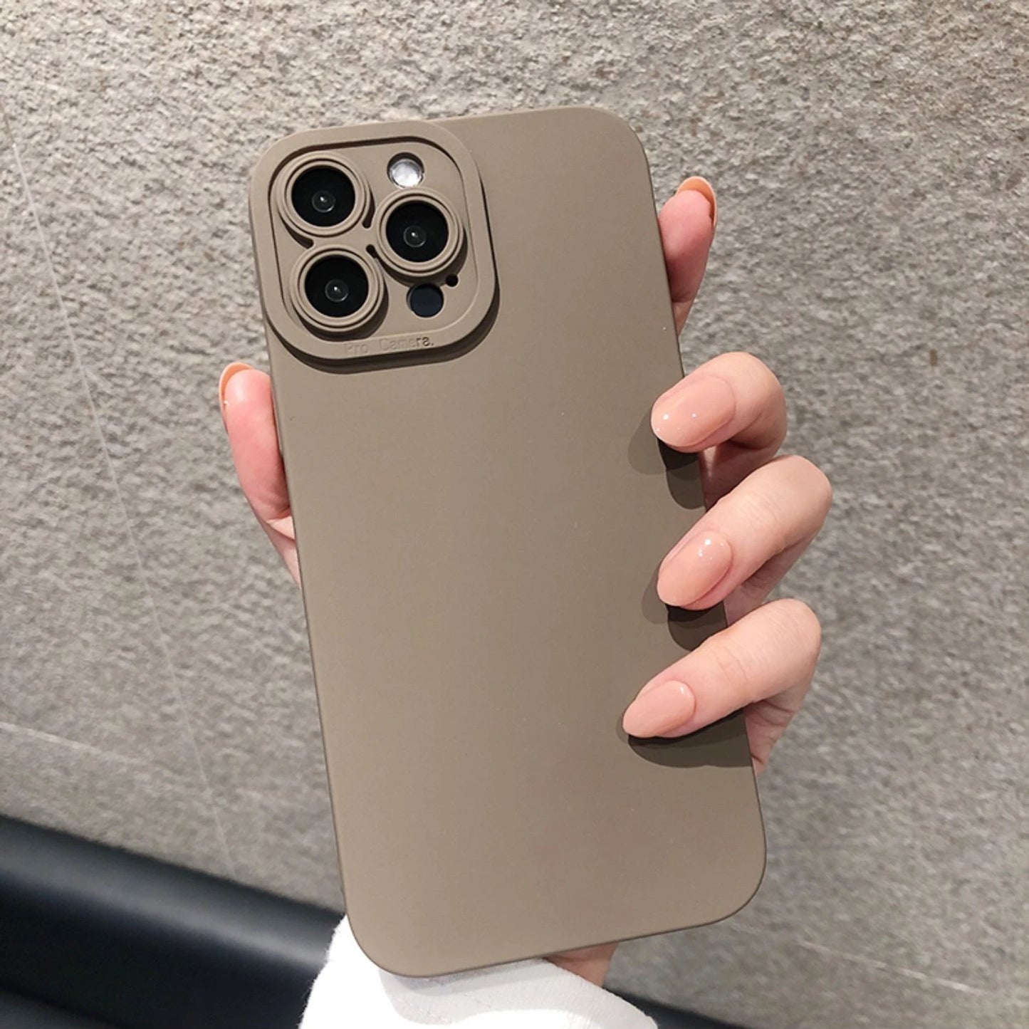 Luxury Soft Matte Purple Phone Case For iPhone 11 12 13 14 15 16 Pro Max XS XR 7 Plus Original Liquid Silicone Shockproof Cover