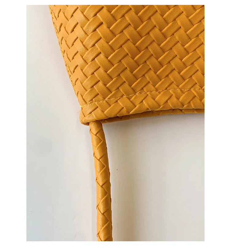 Casual Large Capaci Woven Bag Women's Summer Versatile Single oulder Underarm Bag Sli Buet Bag Briti Sle Handbag Your Shop Mania