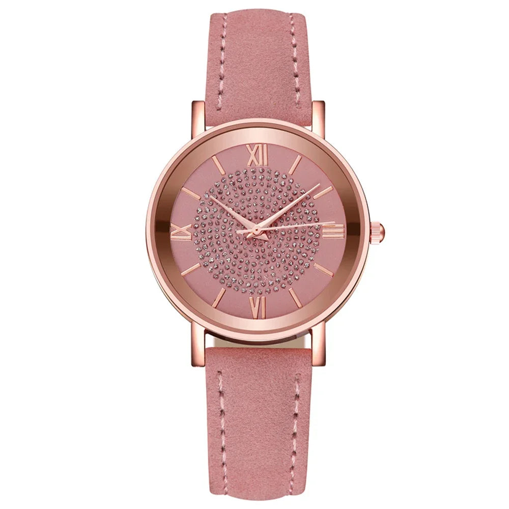 2025 New Women Watch Luxury Female Quartz Wristwatch Leather Belt Dial Casual Fashion Bracelet Ladies Girls Clock Gifts Your Shop Mania