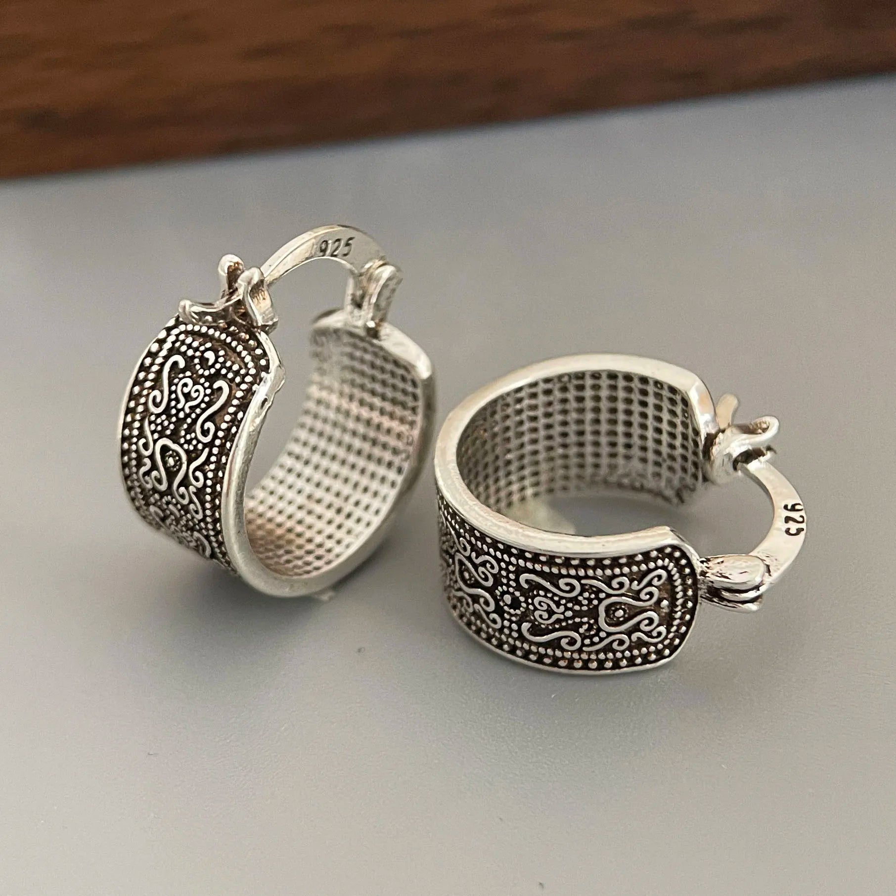 925 Sterling Silver Earrings For Women Trendy Simple Retro Flower Earring Jewelry Prevent Allergy Party Christmas Accessories Your Shop Mania