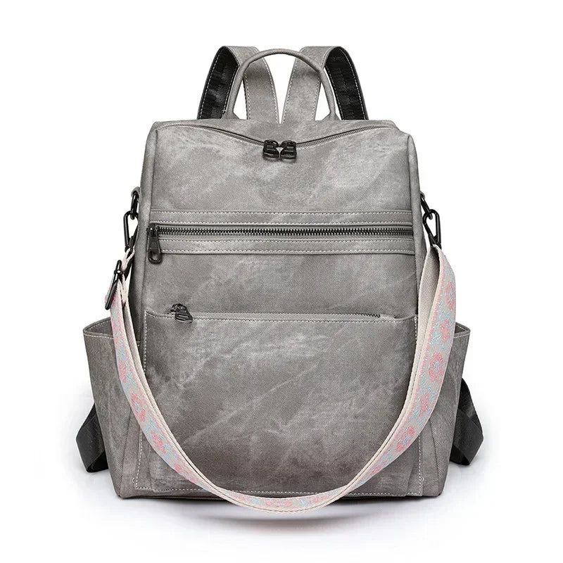 Lightweight Girls Retro Backpack Fashion Multipurpose Women's Backpack Large Capacity Leisure Travel Dual-purpose Shoulder Bag Your Shop Mania