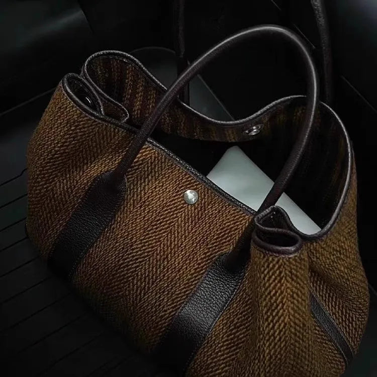 Autumn Winter New Women's Bapa Faionable Woolen awl oulder Handbag Simple Versatile Large Capaci Tree... Your Shop Mania
