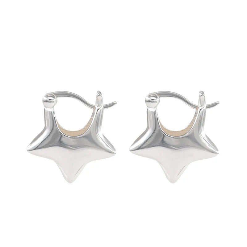 925 Sterling Silver Vintage Simpe Star Earrings For Women Trendy Earring Jewelry Prevent Allergy Party Accessories Gift Your Shop Mania