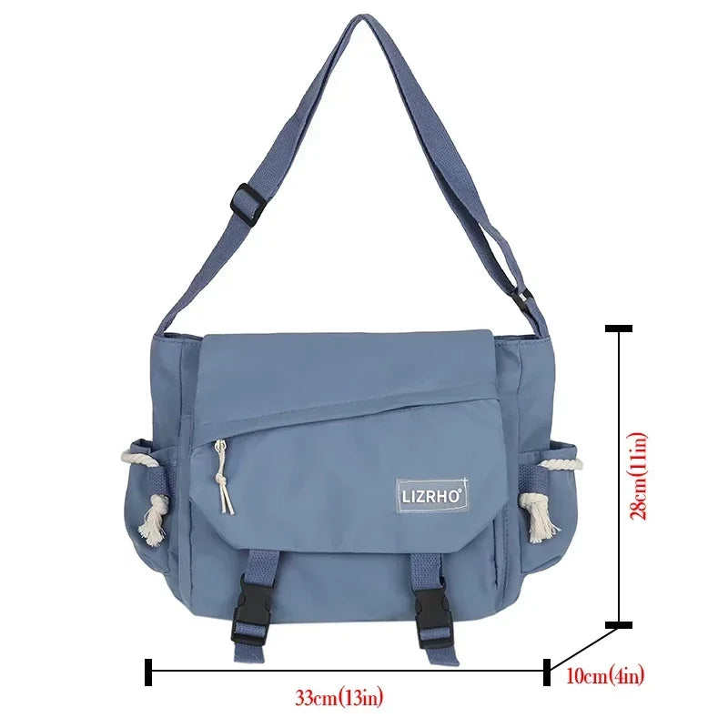 Shoulder Bag Large Capacity Crossbody Bag Retro Workwear Postman Bags for Women Nylon Handbags Your Shop Mania