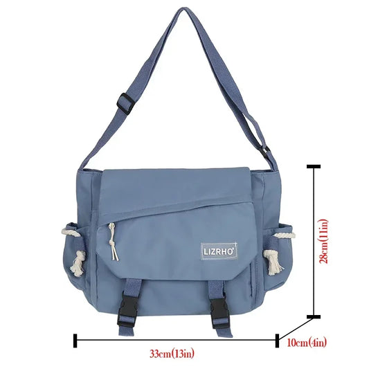 Shoulder Bag Large Capacity Crossbody Bag Retro Workwear Postman Bags for Women Nylon Handbags Your Shop Mania