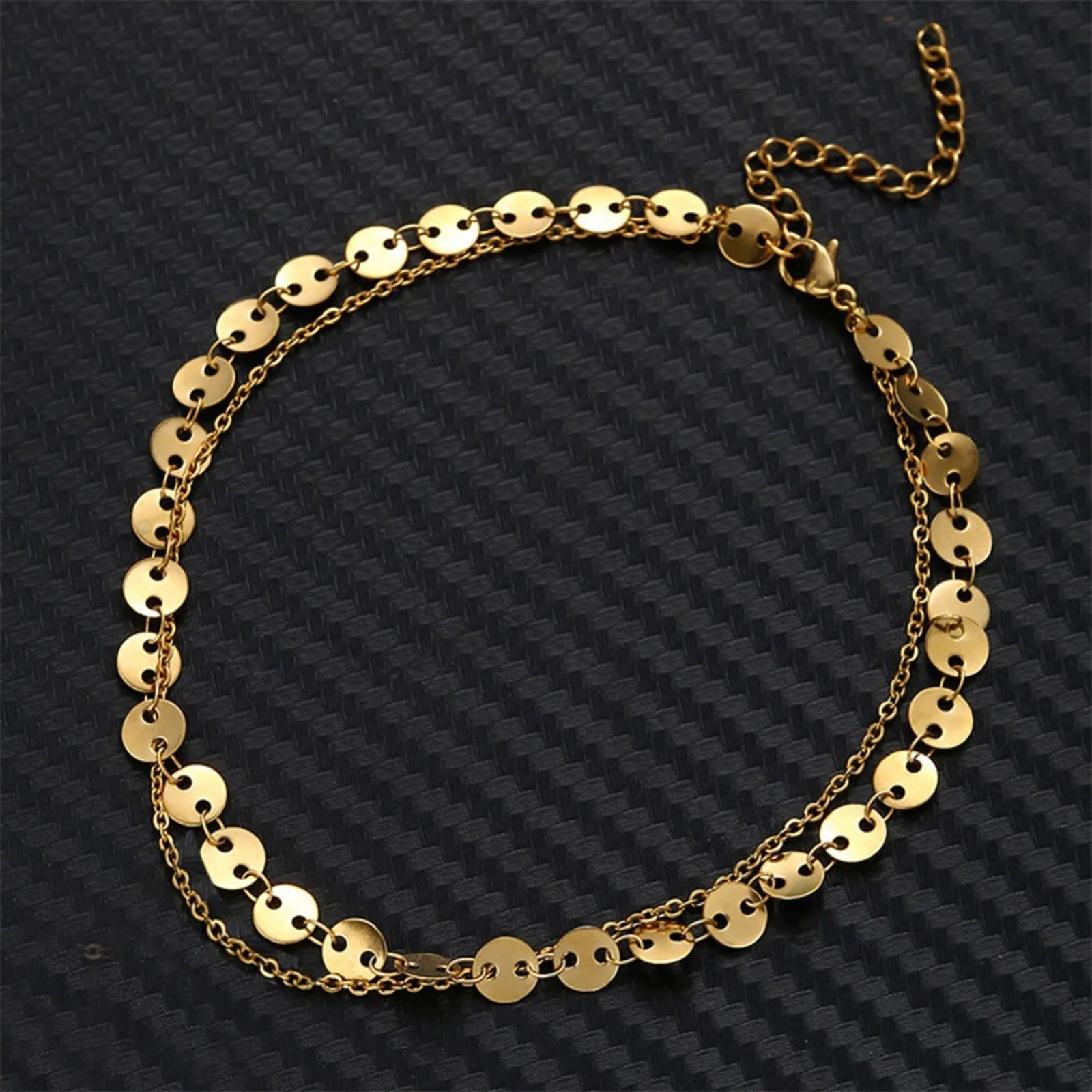 304 Stainless Steel Stylish Link Cable Chain Multilayer Layered Anklet Sandals Barefoot Beach Leg Bracelet 25cm(9 7/8") long Your Shop Mania