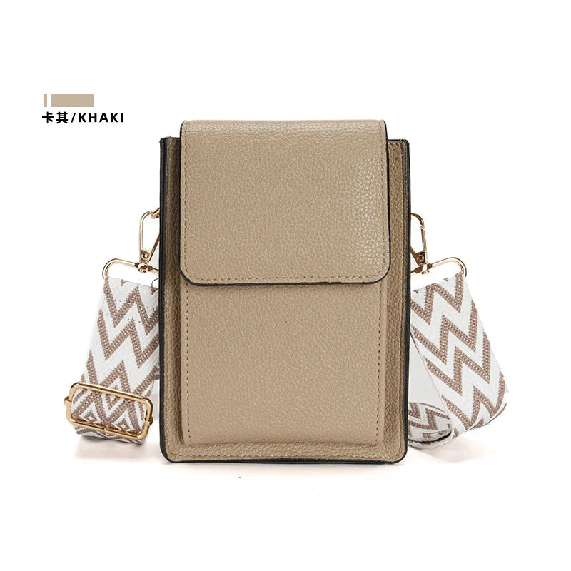 Multi-Card Slot Mobile Phone Bag Women's Niche Single Shoulder Thin Crossbody Bag Simple Multi-Functional Adjustable Shoulder Strap Large Capacity Your Shop Mania